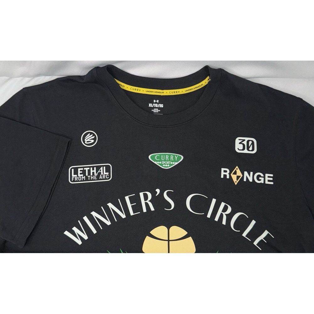 Under Armour‎ Steph Curry Race Winners Circle Heavyweight Shirt Mens XL Black
